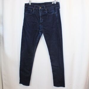 Rag & Bone Men’s Fit 2‎ Slim Indigo Blue Slim Jeans 33W 32L Button Fly Skinny
